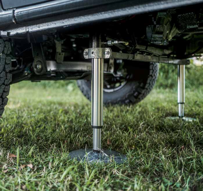 Hydraulische steunpoot close-up — E&P